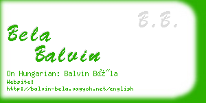 bela balvin business card